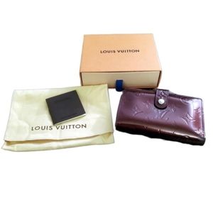 Louis Vuitton Bordeaux Kisslock Porte Monnaie Viennois Wallet Box & Dustbag